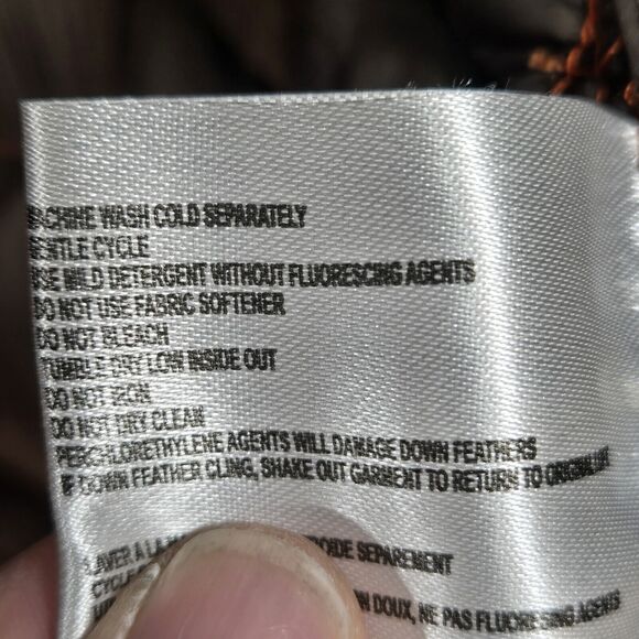 Michael Kors Down Packable Jacket Coat Orange Removable Hood Puffer PL - Picture 6 of 16